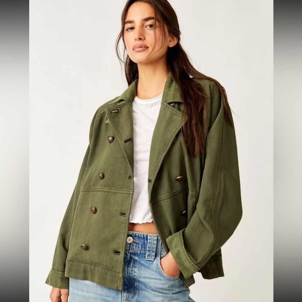 We The Free Viva Surplus Jacket | Green Utility Denim | BNWT L/XL